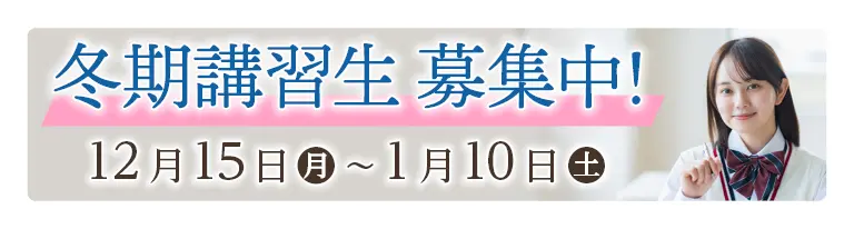 Dr.ポラリス冬期講習　2026年12月15日～2026年1月10日　港区高輪またはオンライン受講可能